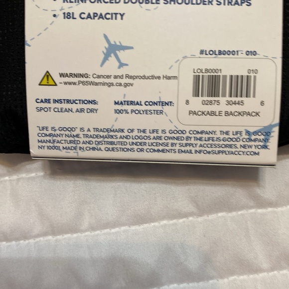 Life is Good Packable Backpack NWT - Picture 7 of 7
